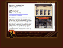Tablet Screenshot of downtowncigarclub.com